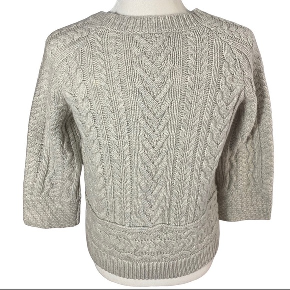 Sundance lambswool cable sweater with metallic threading - Picture 4 of 10